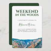 Weekeinde in de uitnodiging van de Bachelorette-pa (Voorkant / Achterkant)