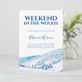 Weekeinde in de uitnodiging van de Bachelorette-pa (Staand voorkant)