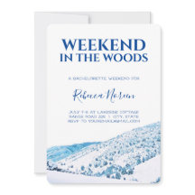 Weekeinde in de uitnodiging van de Bachelorette-pa