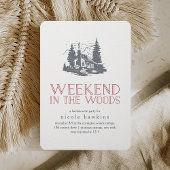 Weekeinde in de uitnodiging van de Bachelorette-pa