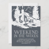 Weekeinde in de uitnodiging van de Bachelorette-pa (Voorkant)