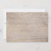 Weekeinde in de uitnodiging voor houten bacheloret (Achterkant)