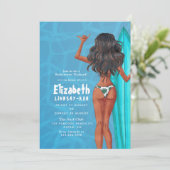 Weekeinde van de zomervakantie van de bachelorette kaart (Staand voorkant)