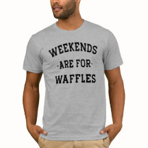 Weekeinden zijn voor wafels T-shirt