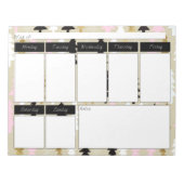 Weekelijks Notitieblok van het patroon van grafisc (Voorkant)