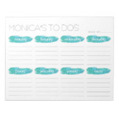 Weekelijks om lijstplanner uit te voeren | Grijs e Notitieblok (Voorkant)