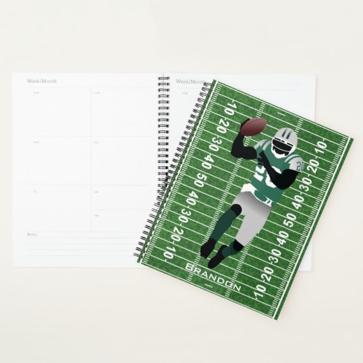 Weekelijks ontwerp van football Player/Maandelijks Planner (Display)