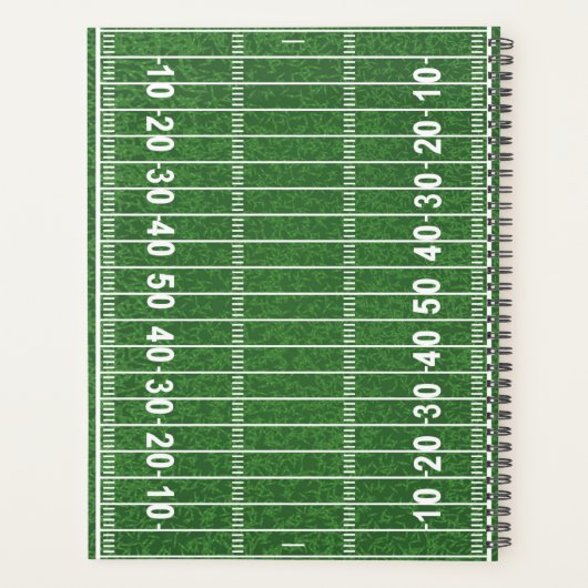 Weekelijks ontwerp van football Player/Maandelijks Planner (Achterkant)