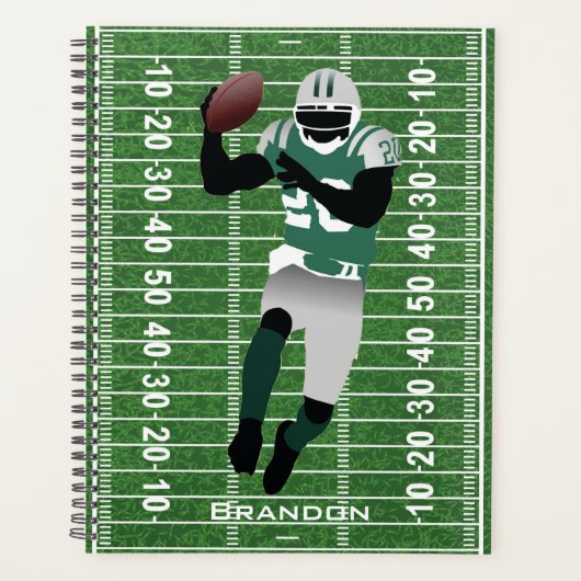 Weekelijks ontwerp van football Player/Maandelijks Planner (Voorkant)