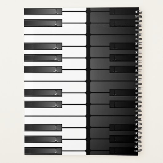Weekelijks ontwerp van pianotoetsenbord/Maandelijk Planner (Achterkant)