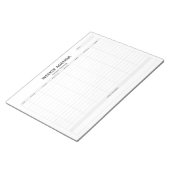 Weekelijkse Agenda Notitieblok (Schuin)