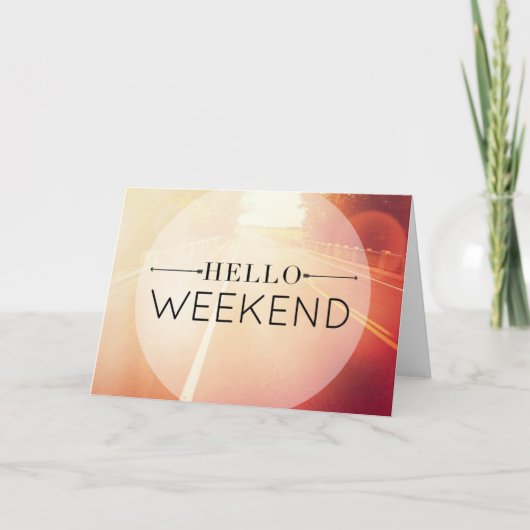 Weekend 3 van het hallo kaart (Voorkant)