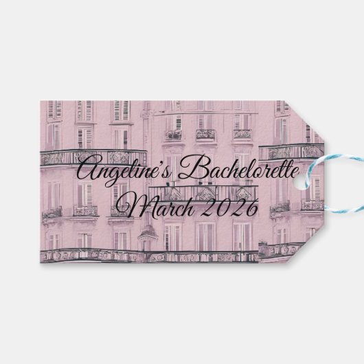 Weekend a Paris Cadeaulabel (Voorkant (Horizontaal))