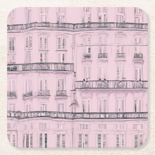 Weekend a Paris  Kartonnen Onderzetters (Voorkant)