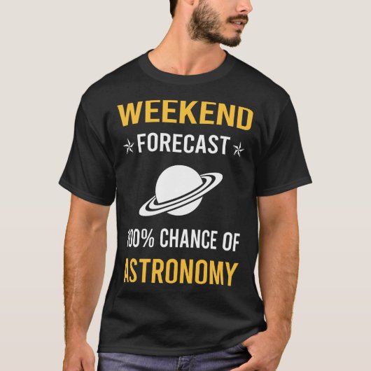 Weekend Astronomie T-shirt (Voorkant)