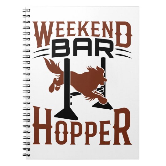 Weekend Bar Hopper Agility Dog Trainer Owner Notitieboek (Voorkant)