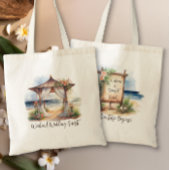 Weekend Beach Wedding Gepersonaliseerd Welkom Tote Bag