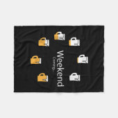 Weekend Beer Count Down Grapny Graphic Fleece Deken (Voorkant (Horizontaal))