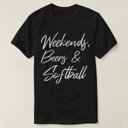 Weekend Bieren en Softbal III 4 T-shirt (Design voorkant)