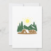 Weekend bij de Lake Bachelorette Camping Trip Kaart (Achterkant)