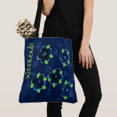 Weekend Blue Floral Bag Tote Bag (Dichtbij)