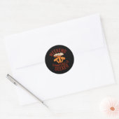 Weekend Cantharelzoeker Wilde Foerageren Ronde Sticker (Envelop)