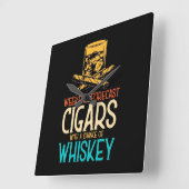 Weekend Cigars With A Chance Of Whiskey Vierkante Klok (Hoek)