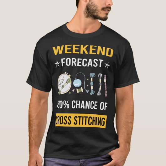 Weekend Cross Stitching T-shirt (Voorkant)
