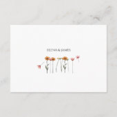 Weekend Details Wildflower Budget Micro Wedding Informatiekaartje (Achterkant)