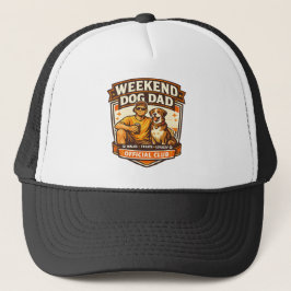 Weekend Dog Dad Club Dog Lover Cap Trucker Pet