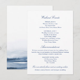 Weekend Evenementen en Accommodatie Insteekkaart Informatiekaartje