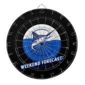 Weekend Forecast  100% Chance  Dartbord (Voorkant)