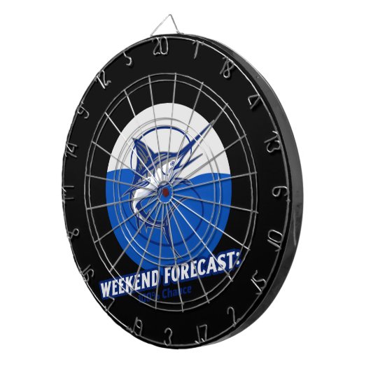 Weekend Forecast  100% Chance  Dartbord (Voorkant Rechts)