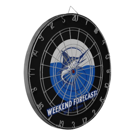 Weekend Forecast  100% Chance  Dartbord (Voorkant Links)