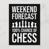 Weekend Forecast - 100% Chance of Chess Briefkaart (Voorkant)