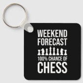 Weekend Forecast - 100% Chance of Chess Sleutelhanger (Voorkant)