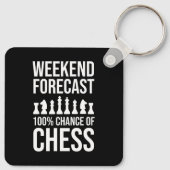 Weekend Forecast - 100% Chance of Chess Sleutelhanger (Achterkant)