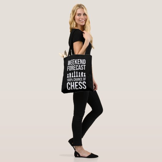 Weekend Forecast - 100% Chance of Chess Tote Bag (Op model)