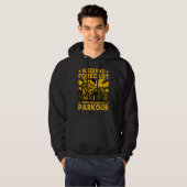 Weekend forecast 100 chance of Parkour Funny Sayin Hoodie (Voorkant volledig)