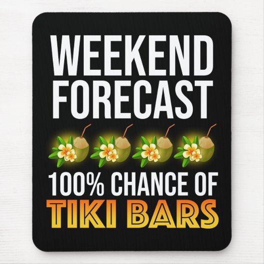 Weekend Forecast - 100% Chance of Tiki Bars Muismat (Voorkant)