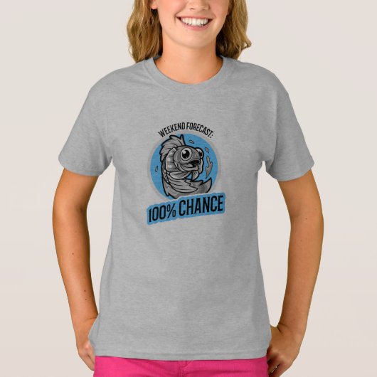 Weekend Forecast 100% Chance T-Shirt (Voorkant)