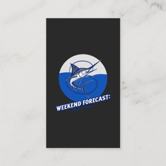 Weekend Forecast  100% Chance  Visitekaartje (Voorkant)