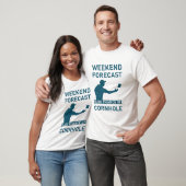 Weekend Forecast 100% kans op Cornhole T-shirt (Unisex)