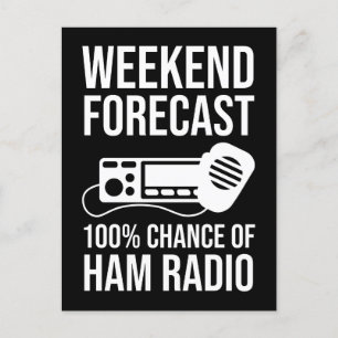 Weekend Forecast - 100% Kans van Ham Radio Briefkaart