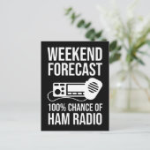 Weekend Forecast - 100% Kans van Ham Radio Briefkaart (Staand voorkant)