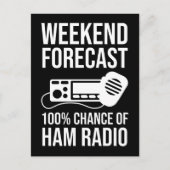Weekend Forecast - 100% Kans van Ham Radio Briefkaart (Voorkant)
