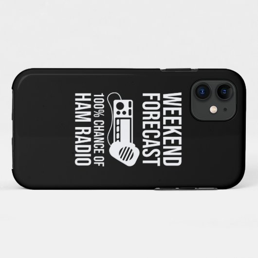 Weekend Forecast - 100% Kans van Ham Radio Case-Mate iPhone Case (Achterkant (horizontaal))