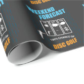 Weekend Forecast 100% Kans van Schijf Golf - Frolf Cadeaupapier (Rol Hoek)