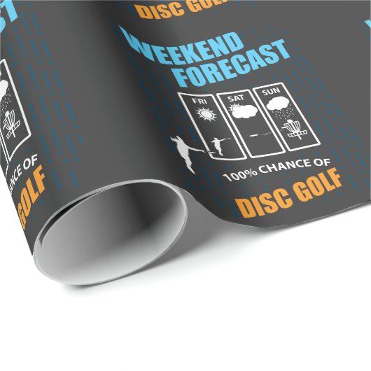 Weekend Forecast 100% Kans van Schijf Golf - Frolf Cadeaupapier (Rol Hoek)