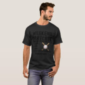 Weekend Forecast Baseball met Chance Beers, Snack T-shirt (Voorkant volledig)